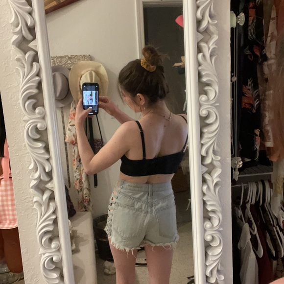 LF brand light wash shorts, - Picture 3 of 7